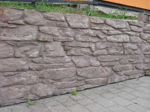 Matrice de coffrage pour façade - VIA APPIA - RECKLI GmbH - aspect pierre / pour béton imprimé