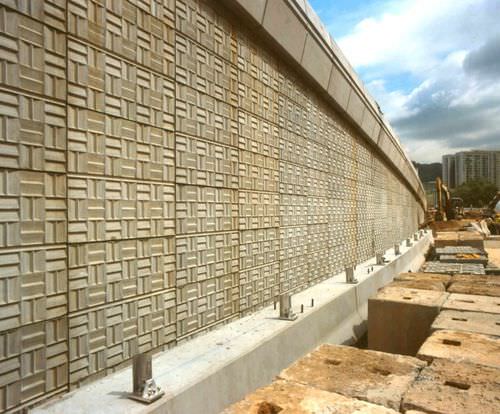 Matrice de coffrage pour façade - JUIST - RECKLI GmbH - pour mur de soutènement / aspect bois / pour béton imprimé