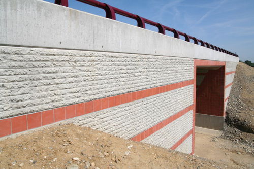 Matrice de coffrage pour mur de soutènement - LARNAKA - RECKLI GmbH - pour béton imprimé