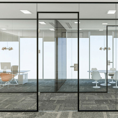 Cloison amovible - HORIZON - Maars - vitrée / de bureau / transparente