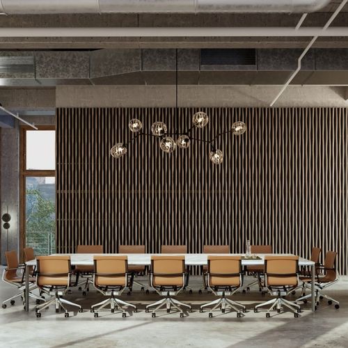 Panneau acoustique pour mur - LINEA BAMBOO WAVE - LAUDESCHER - en bois massif / en chêne / en pin