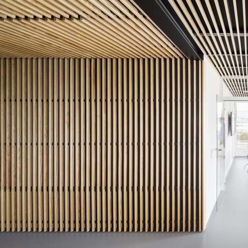 Panneau acoustique pour mur - LINEA 2.4.5 - LAUDESCHER - en sapin / en douglas / en bois massif
