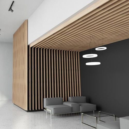 Panneau acoustique pour mur - LINEA 2.9.13 - LAUDESCHER - en douglas / en bois massif / en chêne