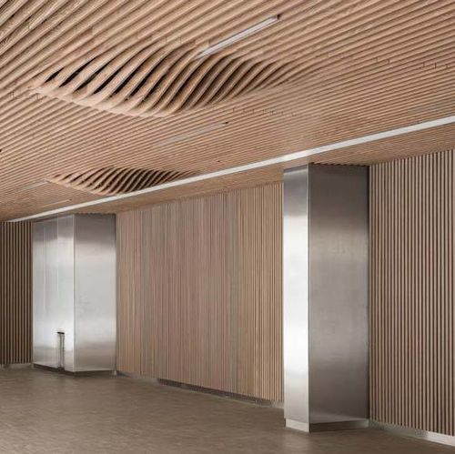 Panneau acoustique pour faux-plafond - LINEA SHAPE 2 - LAUDESCHER - en bois massif / en chêne / en pin