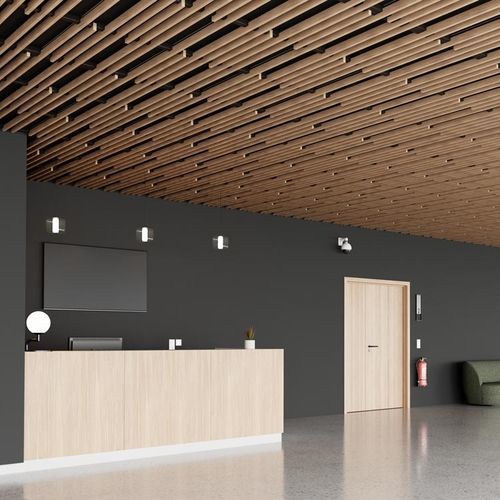 Panneau acoustique pour faux-plafond - LINEA 2.4.5 LITE - LAUDESCHER - en sapin / en bois massif / en chêne
