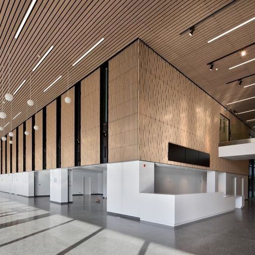 Panneau acoustique pour faux-plafond - LINEA 9.2.3 - LAUDESCHER - en épicéa / en bois massif / en chêne