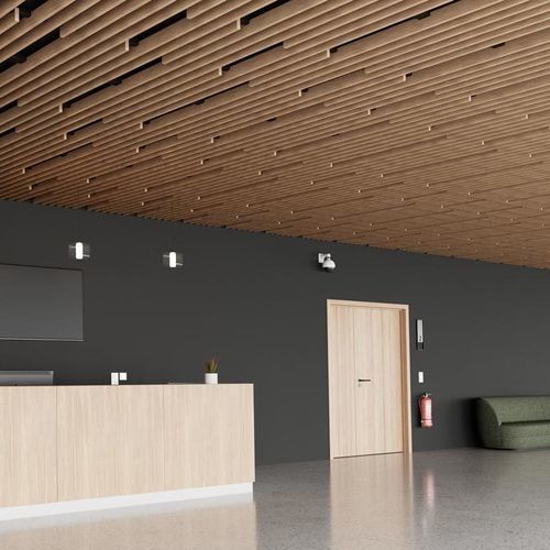 Panneau acoustique pour faux-plafond - LINEA 2.6.6 LITE - LAUDESCHER - en sapin / en bois massif / en pin