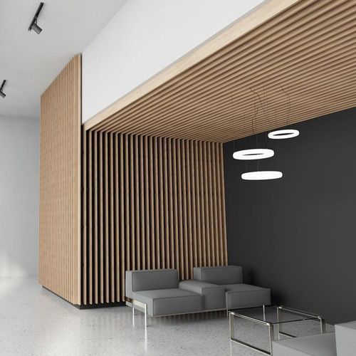 Panneau acoustique pour faux-plafond - LINEA 2.9.8 - LAUDESCHER - en bois massif / en chêne / en pin