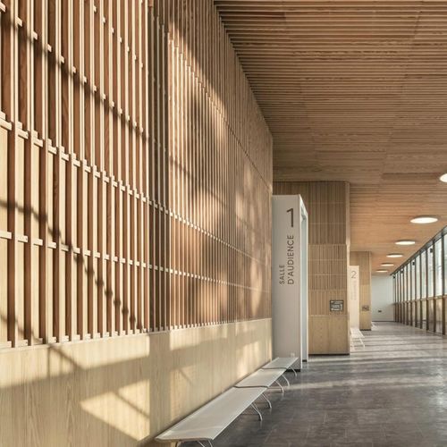 Panneau acoustique pour faux-plafond - LINEA 2.6.8 - LAUDESCHER - en sapin / en bois massif / en chêne