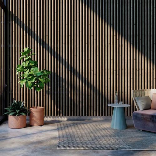 Panneau acoustique pour faux-plafond - LINEA BAMBOO - LAUDESCHER - en douglas / en bois massif / en chêne
