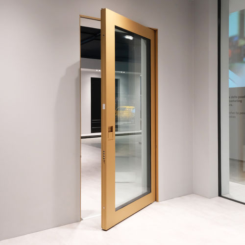 Porte d'entrée - NOVA - Oikos Venezia - en verre / à pivot / contemporaine