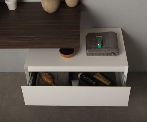 Meuble vasque suspendu - MINIMAL 25.1 - MASTRO FIORE - en bois / contemporain / avec tiroirs