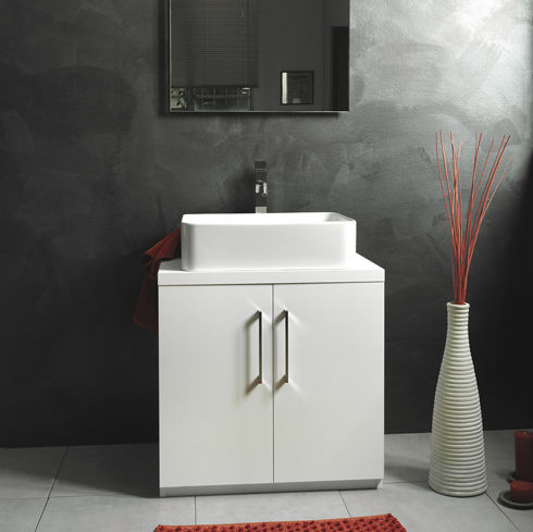 Meuble vasque à poser - LIVING - MASTRO FIORE - en bois / contemporain / avec porte