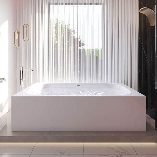 Baignoire en îlot - CITY Concept - Condor - pour habitat / en Solid Surface / contemporaine