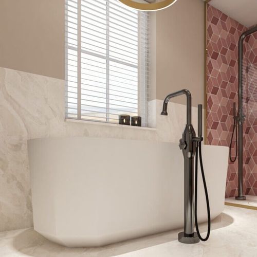 Baignoire ovale - BLOOM -LOTUS - Condor - en îlot / pour habitat / en Solid Surface