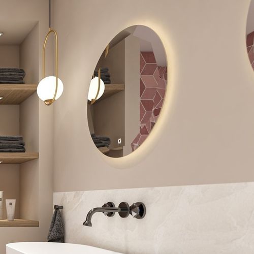 Miroir de salle de bain mural - BLOOM -LOTUS - Condor - contemporain / rond / lumineux