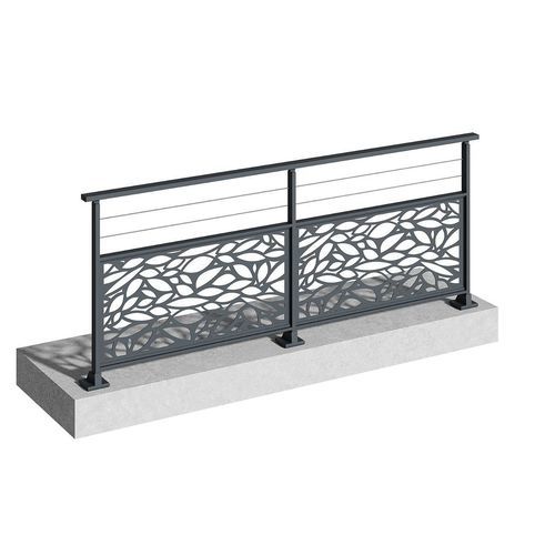Garde-corps en aluminium - ALYSSE - TSCHOEPPE INDUSTRIE - aluminium / en verre / à barreaudage