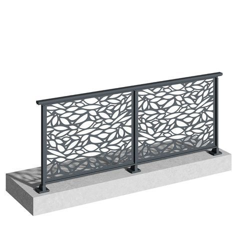 Garde-corps en aluminium - ASTER - TSCHOEPPE INDUSTRIE - aluminium / en verre / à barreaudage