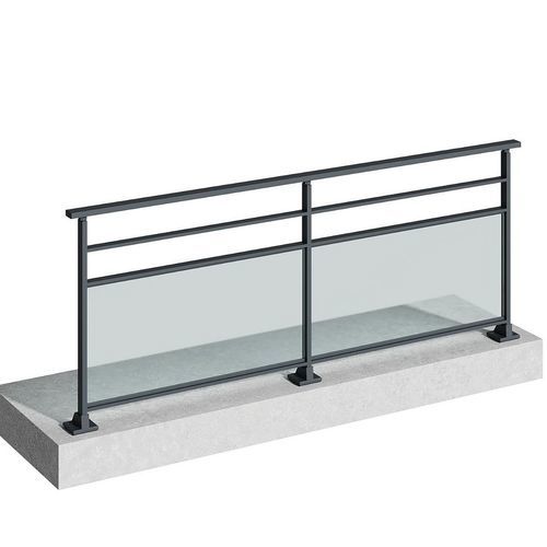 Garde-corps en verre - FLORES - TSCHOEPPE INDUSTRIE - en verre trempé / en aluminium / en inox