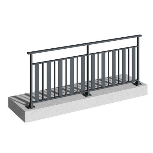 Garde-corps en aluminium - NAOS - TSCHOEPPE INDUSTRIE - en verre / à barreaudage / à barreaux