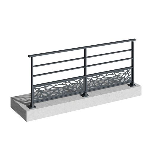 Garde-corps en aluminium - JADE - TSCHOEPPE INDUSTRIE - aluminium / en verre / à barreaudage