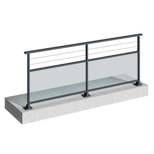 Garde-corps en verre - KANAWA - TSCHOEPPE INDUSTRIE - en verre trempé / en aluminium / en inox