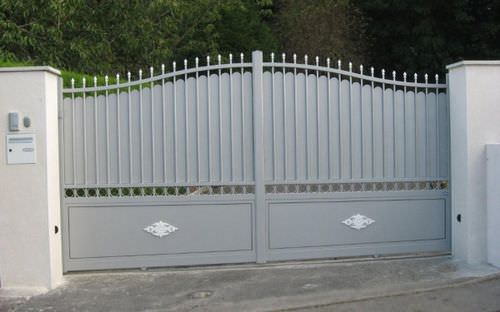 Portail coulissant - ELÉGANCE PREMIUM HORIZON - TSCHOEPPE INDUSTRIE - en aluminium / résidentiel