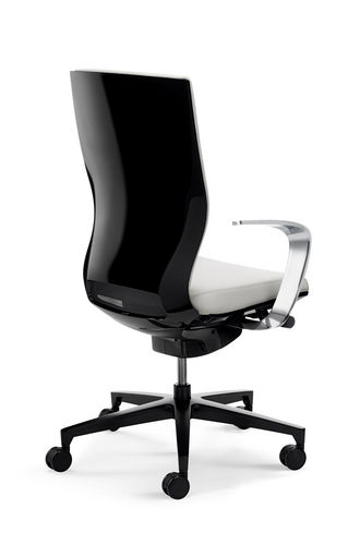 Fauteuil de bureau contemporain - MOTEO - Klöber - en cuir / professionnel / piètement étoile
