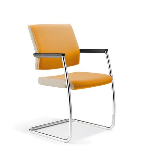 Chaise visiteur contemporaine - ITERA - Klöber - en tissu / cantilever / professionnelle
