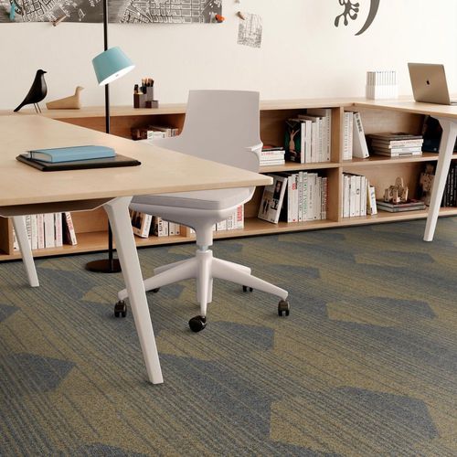 Moquette tuftée - TOGETHER HEXAGON TASKWORX®  - Shaw Contract - bouclée / en polyamide / à motif