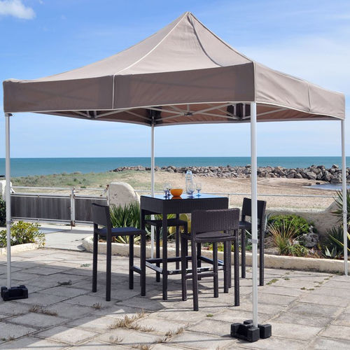 Gazebo en PVC - ABRIFACIL® - Socotex - Abritez-vous chez nous - toit en toile / structure en aluminium / professionnel