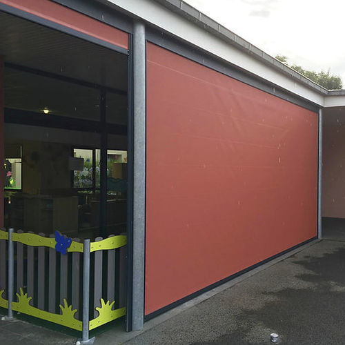 Store enrouleur - ID1 series - Socotex - Abritez-vous chez nous - en toile / en aluminium / d'extérieur