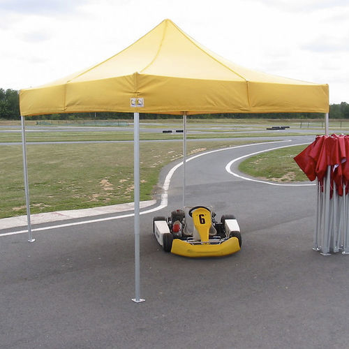 Gazebo en PVC - ARBITRAIT  - Socotex - Abritez-vous chez nous - en polyester / toit en toile / structure en aluminium