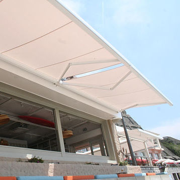Store banne coffre - GRANDILE - Socotex - Abritez-vous chez nous - à projection / motorisé / de terrasse