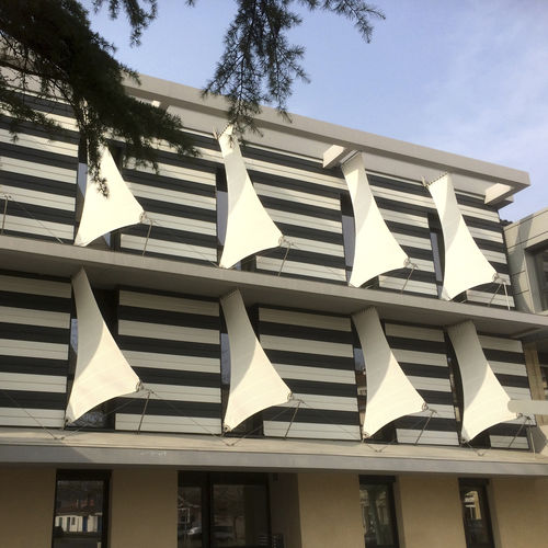 Voile d'ombrage imperméable - Socotex - Abritez-vous chez nous - professionnelle / triangulaire / en tissu