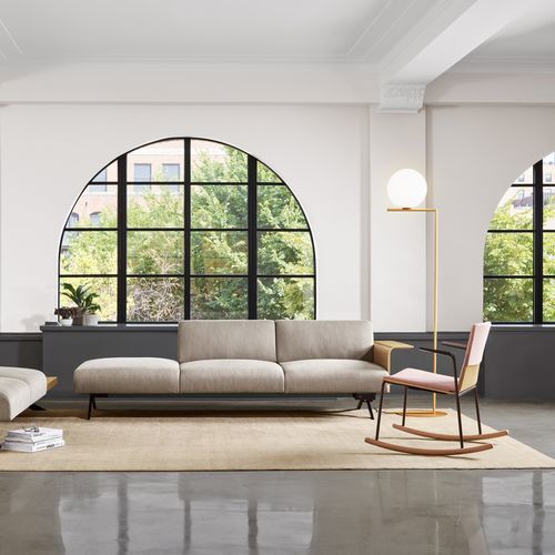 Fauteuil visiteur contemporain - MONTARA650  - Coalesse - en tissu / en bois / en métal