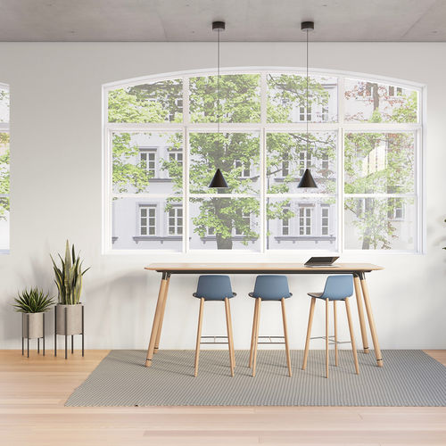 Table mange-debout contemporaine - POTRERO415 - Coalesse - en chêne / en bois massif / bois