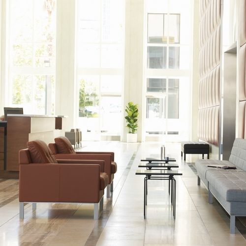 Fauteuil visiteur de style - MILLBRAE  - Coalesse - en tissu / en cuir / en acier