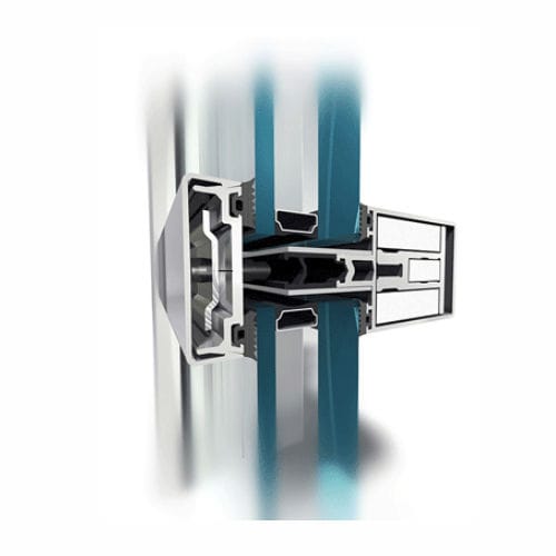 Mur-rideau ossature autoportante - MB-SR50 EI - Aluprof S.A - en aluminium et en verre