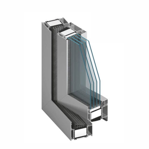 Profilé pour fenêtre en aluminium - MB- 104 PASSIVE - Aluprof S.A - à isolation thermique
