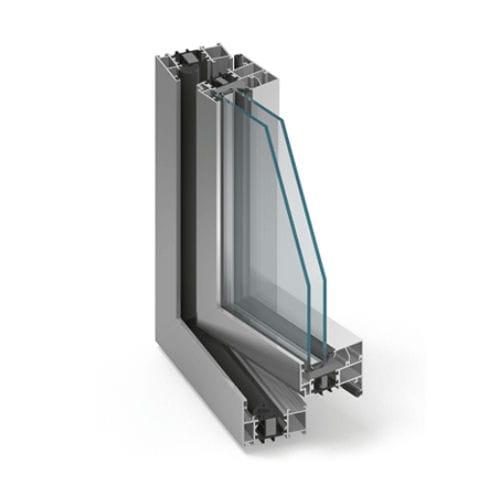 Profilé pour fenêtre en aluminium - MB-70HI - Aluprof S.A - à isolation thermique