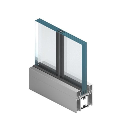 Système de cloison fixe - MB- 78EI - Aluprof S.A - en verre / en aluminium / professionnel