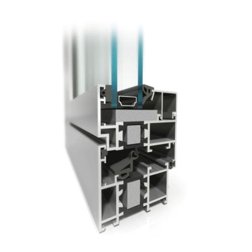 Profilé pour fenêtre en aluminium - MB-60HI - Aluprof S.A - à isolation thermique