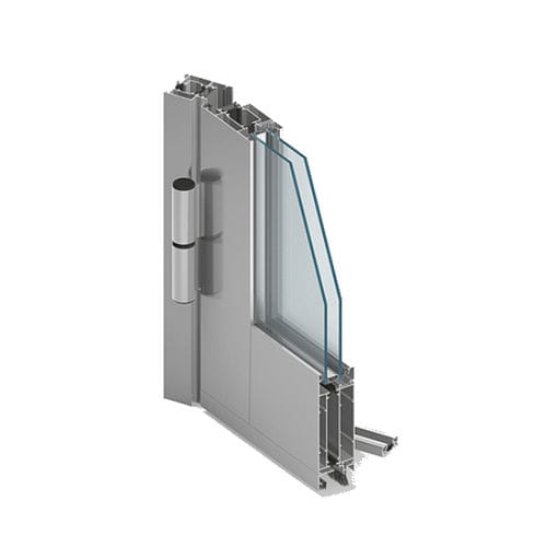 Profilé pour porte en aluminium - MB-59S - Aluprof S.A - à coupure thermique