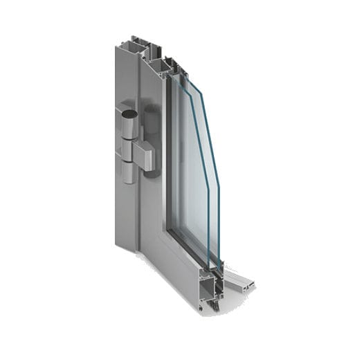 Fenêtre en aluminium - MB-59SE - Aluprof S.A - battante / à double vitrage / à coupure thermique