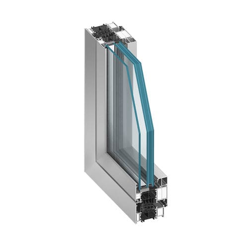 Profilé en aluminium - MB-86EI - Aluprof S.A - avec section symétrique / pour cloison / pour fenêtre