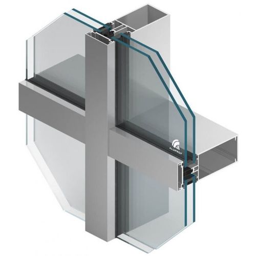 Mur-rideau en panneaux - MB-SR60 Series - Aluprof S.A - en verre / en aluminium / avec isolation intégrée