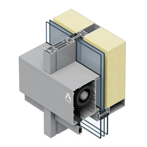 Système de façade en aluminium - MB-SR50N ZS  - Aluprof S.A - en verre / pour brise-soleil / brise-vue
