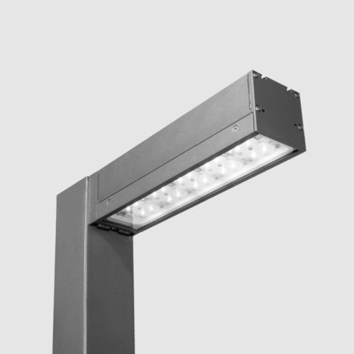 Borne d'éclairage urbaine - RIVARETO - Schréder–Comatelec - contemporaine / en aluminium / en polyméthacrylate de méthyle