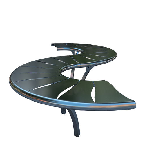 Banc public contemporain - SELLEA - Fontes de Paris - en acier / professionnel